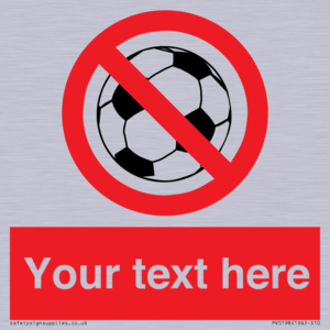 Custom No Ball Games Sign